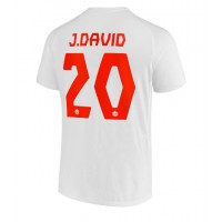Pánský Fotbalový dres Kanada Jonathan David #20 MS 2022 Venkovní Krátký Rukáv